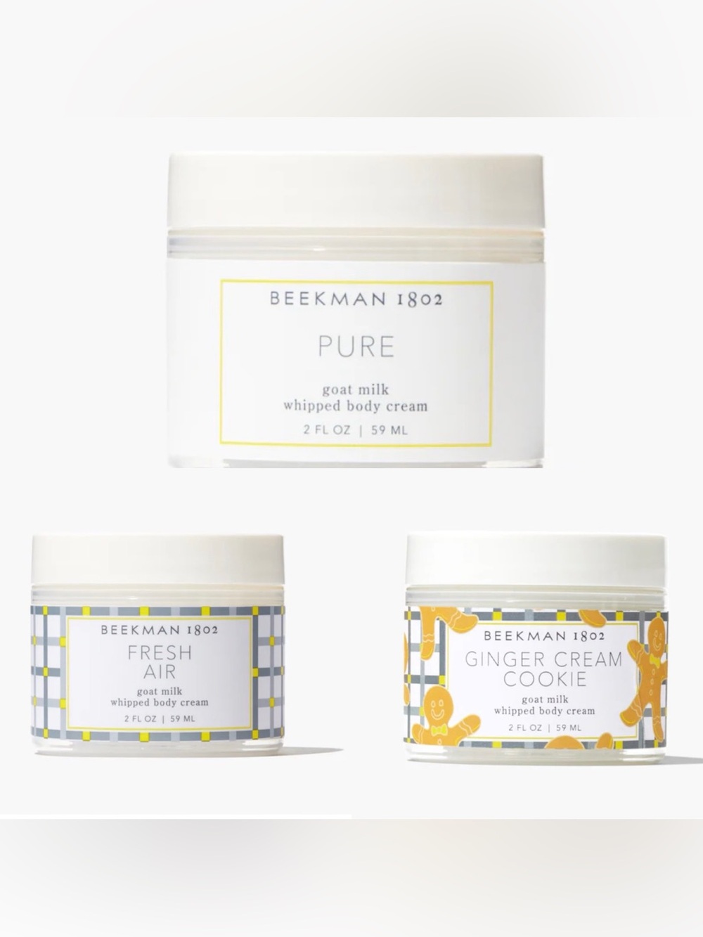 Beekman 1802 Whipped Body Cream Trio - 2oz Jars